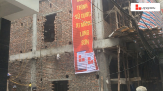Công trình sử dụng Xi măng Long Sơn để đổ móng, đổ mái tại Mỹ Đình, Hà Nội 05.01.2018