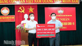 Công ty TNHH Long Sơn ủng hộ công tác phòng, chống đại dịch COVID-19.