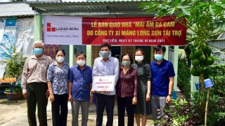 Công ty Xi măng Long Sơn hỗ trợ xây dựng “Mái Ấm Da Cam” tại Tỉnh Bạc Liêu