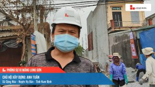 Phóng sự công trình sử dụng xi măng Long Sơn tại Nam Định ngày 08/01/2022