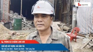 Phóng sự công trình sử dụng xi măng Long Sơn tại Lạng Sơn ngày 12/01/2022