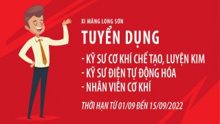 Công ty Xi măng Long Sơn – Thông báo tuyển dụng các vị trí