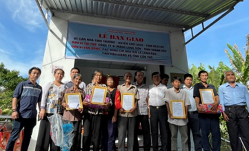 Công ty xi măng Long Sơn trao 5 nhà tình thương ở huyện Chợ Lách – tỉnh Bến Tre