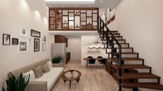 Tips for you to have beautiful mezzanine stairs for space-saving four-level houses.