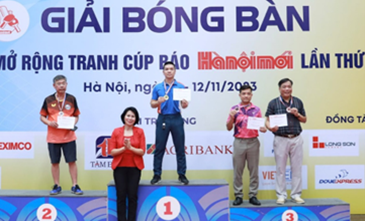 Long Son Cement accompanies the 10th “Hanoi Moi” Newspaper Cup Table Tennis Tournament in 2023