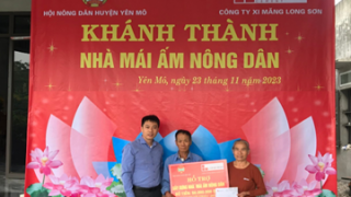 Long Son Cement Company donated charity houses in Yen Mo, Ninh Binh