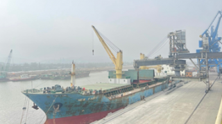Exporting Long Son cement to Korea market.