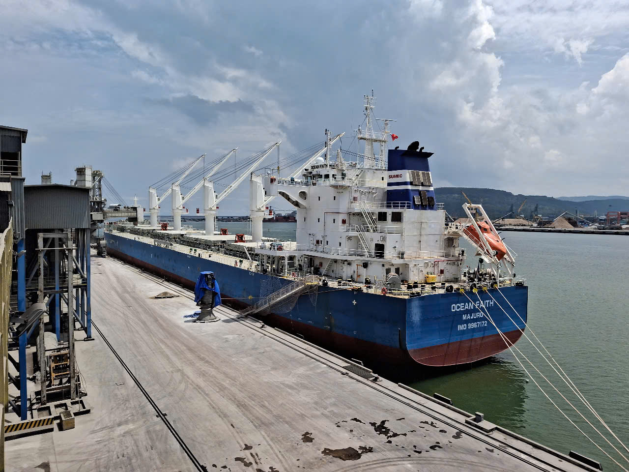 Continuing to export clinker and Long Son cement to the United States, Taiwan and Malaysia.