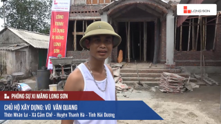 Phóng sự: Công trình sử dụng Xi măng Long Sơn tại Hải Dương 02/07/2017