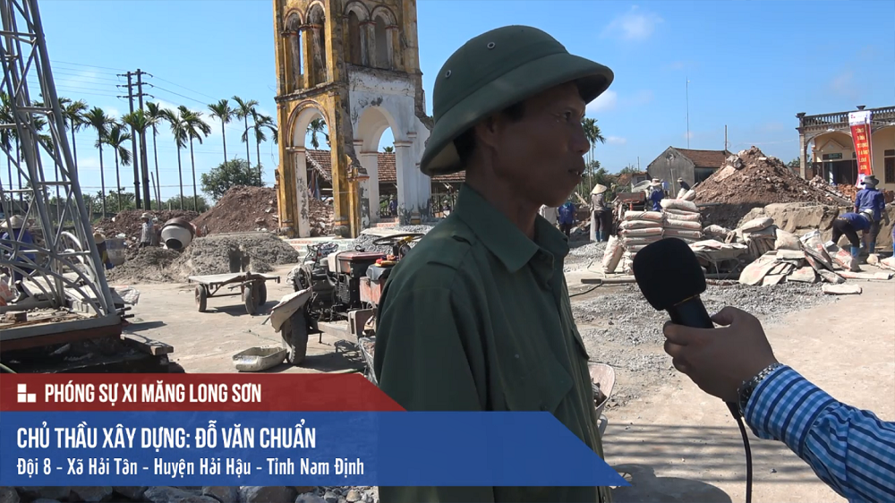Công trình Nhà thờ Giáo Họ Thánh Phê-rô sử dụng Xi măng Long Sơn để đổ móng tại Nam Định 17.11.2017