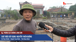 Công trình sử dụng Xi măng Long Sơn để đổ móng tại Nam Định 30.11.2017