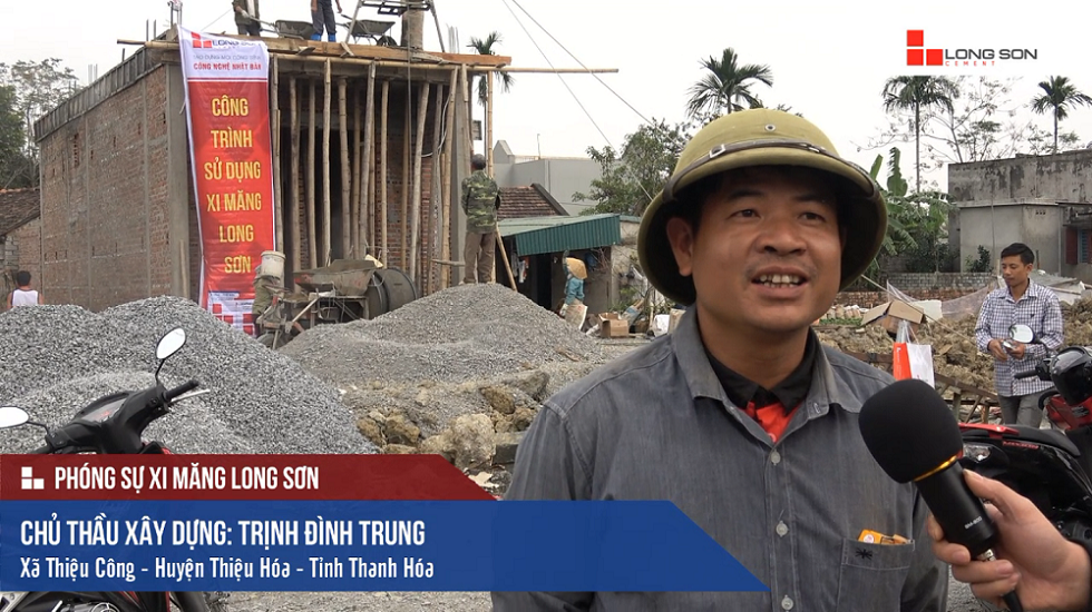 Công trình sử dụng Xi măng Long Sơn để đổ mái tại Thiệu Hóa, Thanh Hóa 06.12.2017