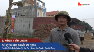 Công trình sử dụng Xi măng Long Sơn để đổ mái, dầm, cột tại Kim Thành, Hải Dương 27.12.2017