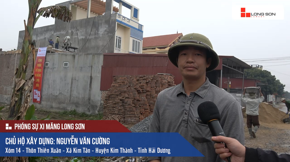 Công trình sử dụng Xi măng Long Sơn để đổ mái, dầm, cột tại Kim Thành, Hải Dương 27.12.2017