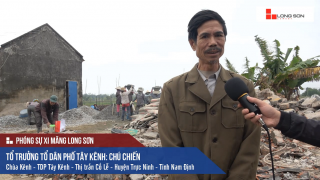 Công trình nhà chùa sử dụng Xi măng Long Sơn để đổ móng, đổ mái tại Nam Định 03.01.2018