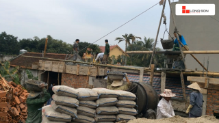 Công trình sử dụng Xi măng Long Sơn để đổ móng, đổ mái tại Thanh Hóa 10.01.2018