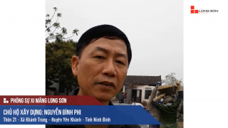 Phóng sự công trình sử dụng Xi măng Long Sơn tại Ninh Bình 12.03.2018