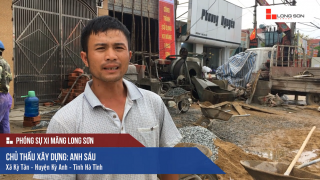 Phóng sự công trình sử dụng Xi măng Long Sơn tại Hà Tĩnh 18.03.2018