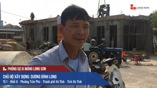 Phóng sự công trình sử dụng Xi măng Long Sơn tại Hà Tĩnh 04.04.2018