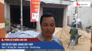 Phóng sự công trình sử dụng Xi măng Long Sơn tại Bắc Giang 10.05.2018