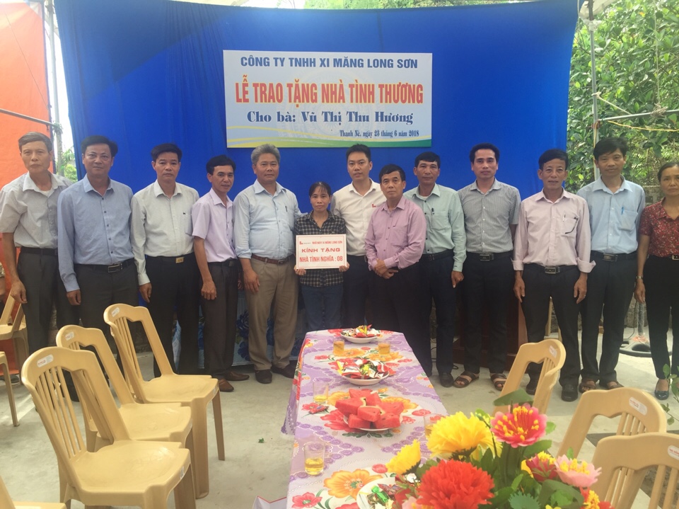 Công ty Xi măng Long Sơn – Trao tặng Nhà tình nghĩa tại Tỉnh Thái Bình.