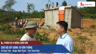 Phóng sự công trình sử dụng Xi măng Long Sơn tại Buôn Thanh Hóa ngày 27.08.2018