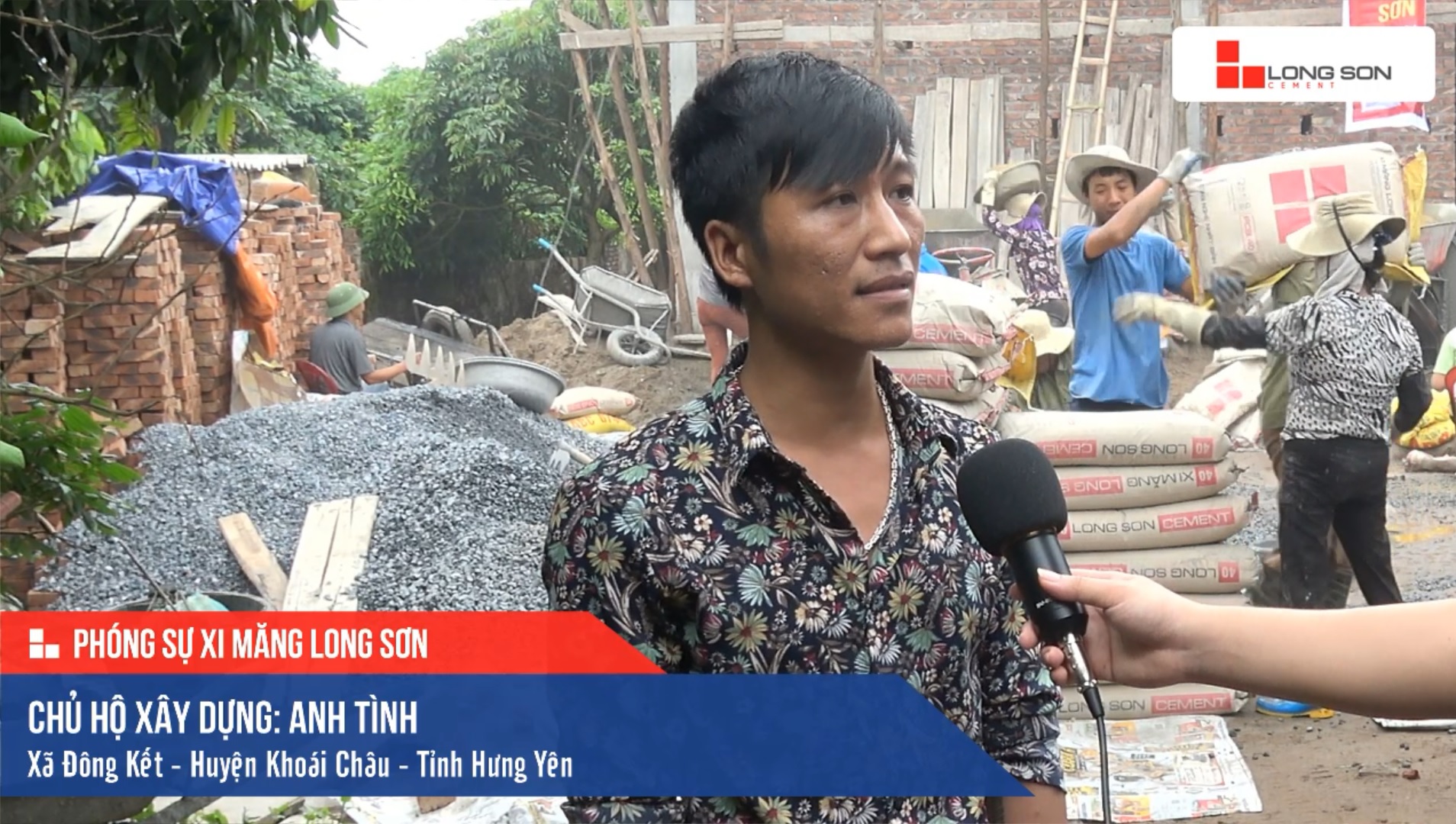 Phóng sự công trình sử dụng Xi măng Long Sơn tại Hưng Yên 12.04.2019