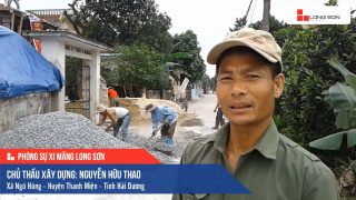 Phóng sự công trình sử dụng Xi măng Long Sơn tại Hải Dương 06.04.2019