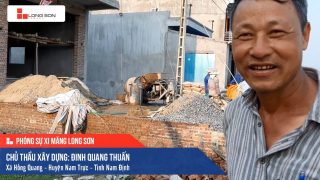 Phóng sự công trình sử dụng Xi măng Long Sơn tại Nam Định 20.04.2019