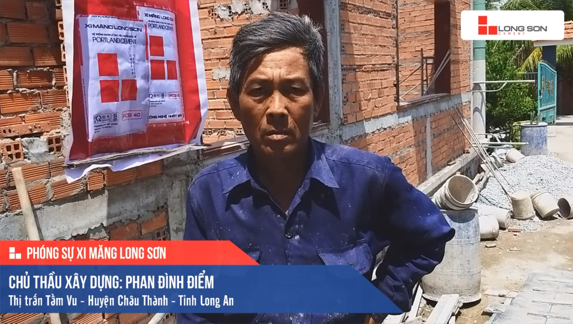 Phóng sự công trình sử dụng Xi măng Long Sơn tại Long An 19.04.2019