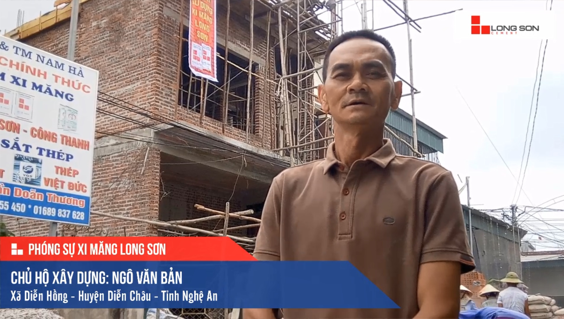 Phóng sự công trình sử dụng Xi măng Long Sơn tại Nghệ An 22.05.2019