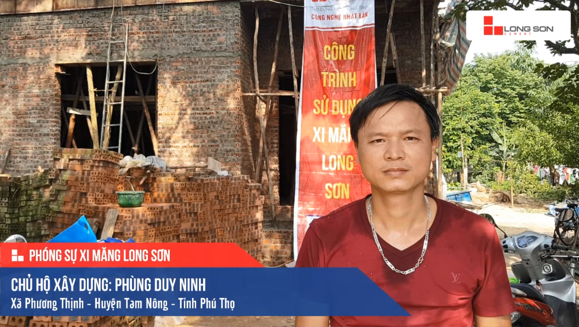 Phóng sự công trình sử dụng Xi măng Long Sơn tại Phú Thọ 18.05.2019