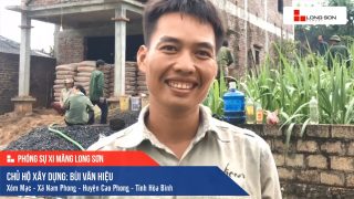 Phóng sự công trình sử dụng Xi măng Long Sơn tại Hòa Bình 12.07.2019