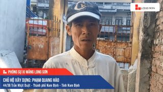 Phóng sự công trình sử dụng Xi măng Long Sơn tại Nam Định 14.08.2019