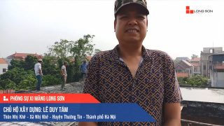 Phóng sự công trình sử dụng Xi măng Long Sơn tại Hà Nội 16.09.2019