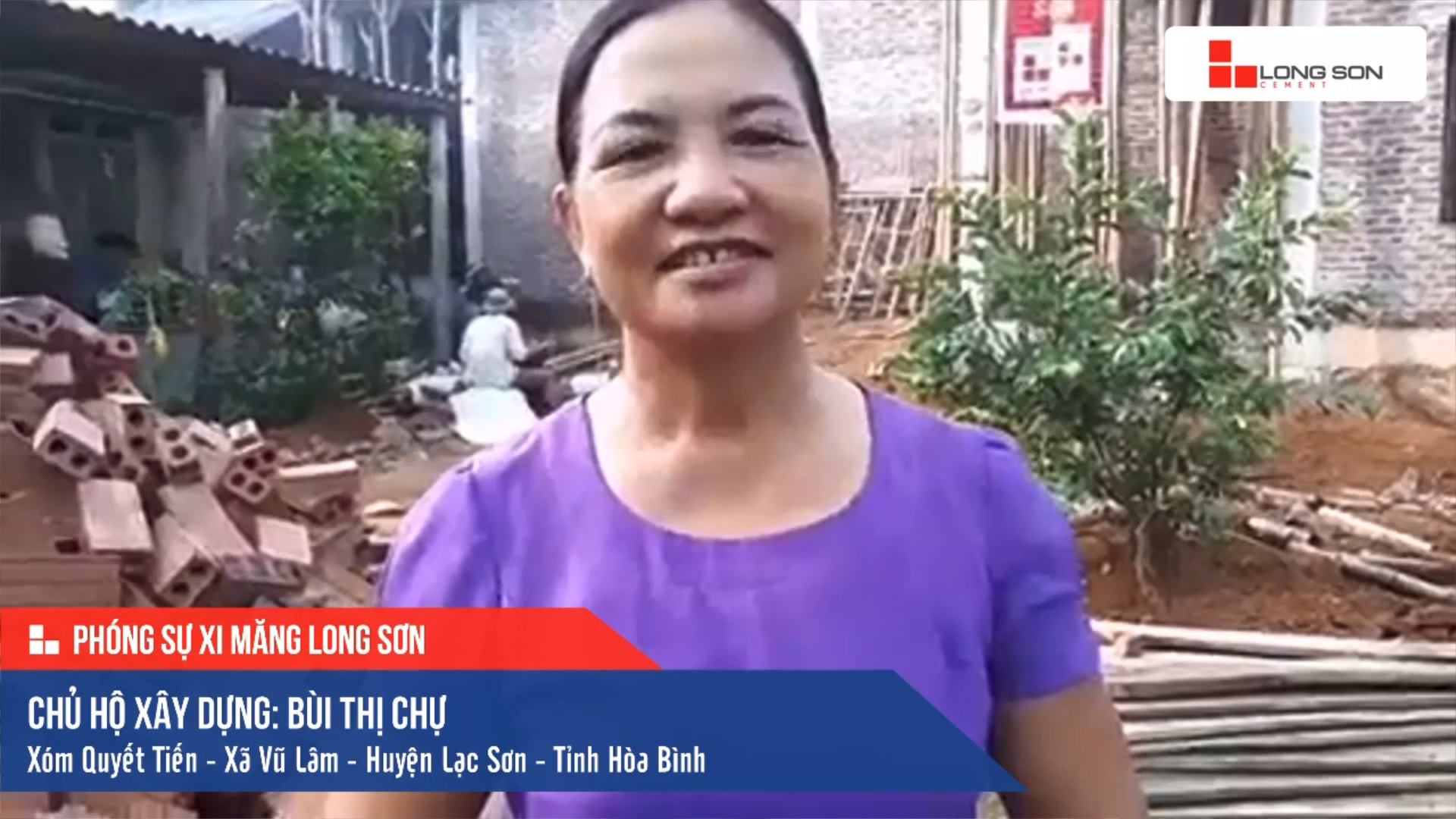 Phóng sự công trình sử dụng Xi măng Long Sơn tại Hòa Bình 23.08.2019