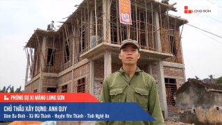 Phóng sự công trình sử dụng Xi măng Long Sơn tại Nghệ An 05.11.2019