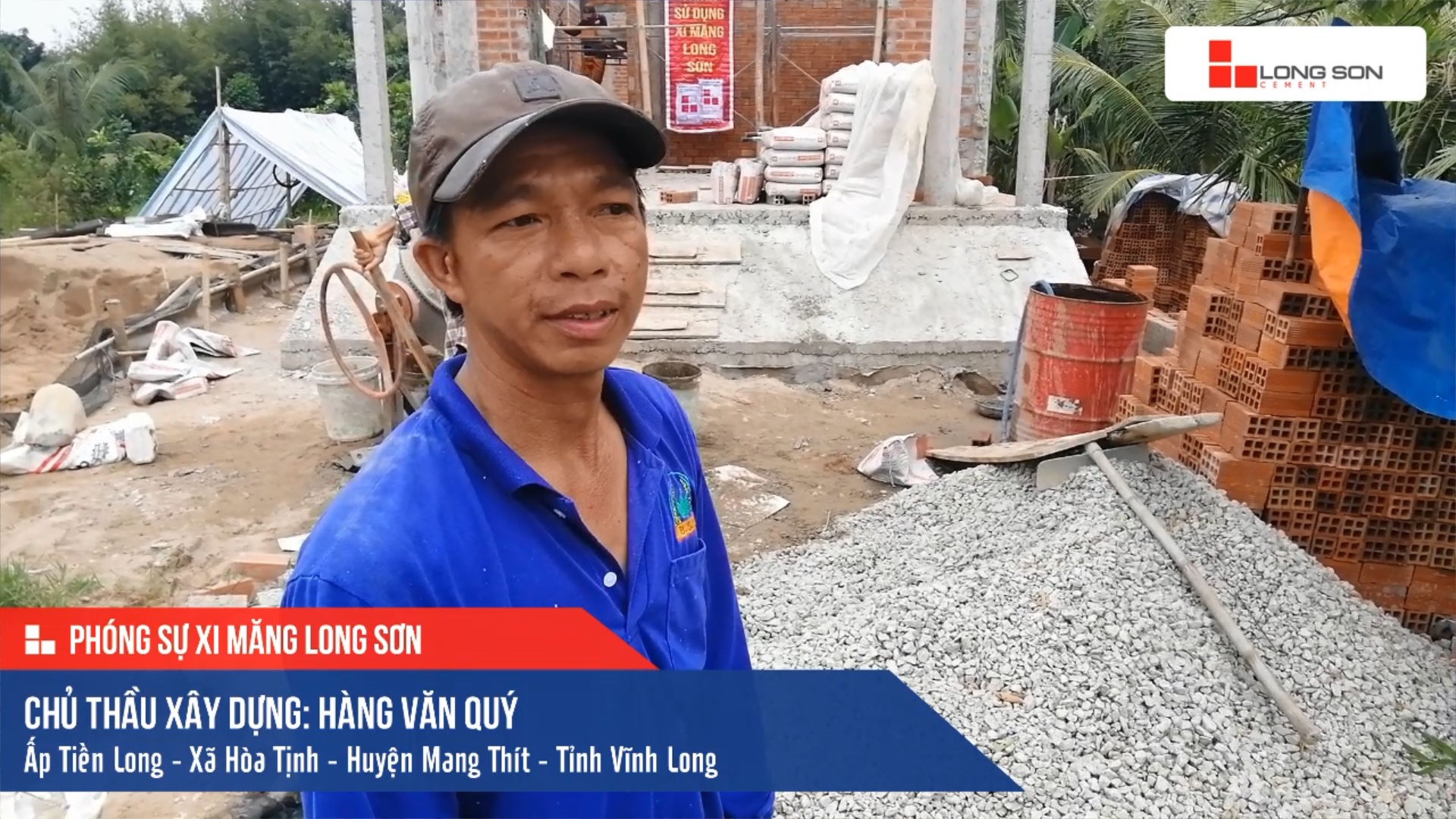 Phóng sự công trình sử dụng Xi măng Long Sơn tại Vĩnh Long 11.11.2019