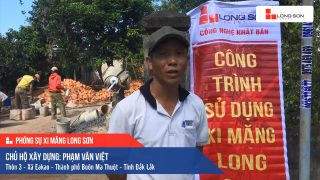 Phóng sự công trình sử dụng Xi măng Long Sơn tại Đắk Lắk 07.11.2019