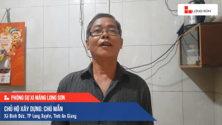 Phóng sự công trình sử dụng Xi măng Long Sơn tại An Giang 22.12.2019