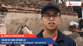 Phóng sự công trình sử dụng Xi măng Long Sơn tại Hà Nội 08.12.2019