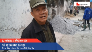 Phóng sự công trình sử dụng Xi măng Long Sơn tại Hưng Yên 22.12.2019
