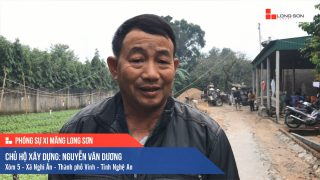 Phóng sự công trình sử dụng Xi măng Long Sơn tại Nghệ An 05.12.2019