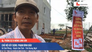 Phóng sự công trình sử dụng Xi măng Long Sơn tại Quảng Ngãi 16.12.2019