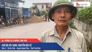 Phóng sự Công trình sử dụng Xi măng Long Sơn tại Thái Bình 08.03.2020