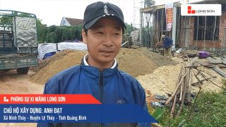 Phóng sự Công trình sử dụng Xi măng Long Sơn tại Quảng Bình 07.03.2020