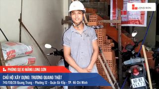 Phóng sự Công trình sử dụng Xi măng Long Sơn tại TP. Hồ Chí Minh 13.05.2020