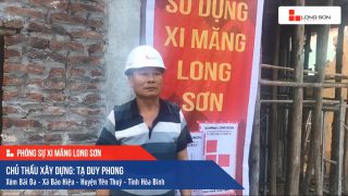 Phóng sự Công trình sử dụng Xi măng Long Sơn tại Hòa Bình 11.05.2020