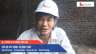 Phóng sự Công trình sử dụng Xi măng Long Sơn tại Hải Dương 11.05.2020