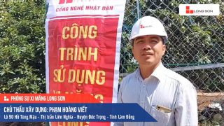 Phóng sự Công trình sử dụng Xi măng Long Sơn tại Lâm Đồng 18.05.2020